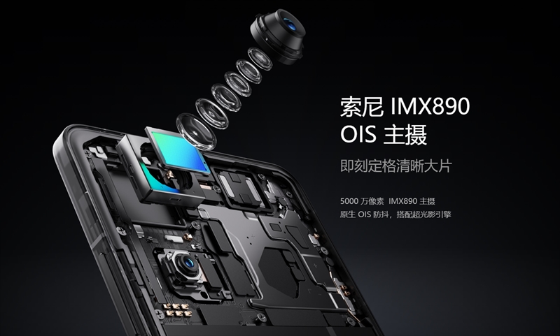 OIS対応のIMX890センサーカメラ