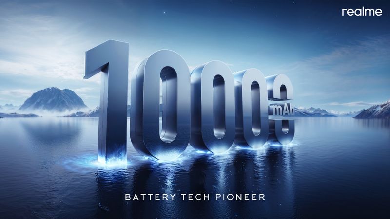 大容量10,000mAhバッテリー搭載の「realme GT 7」コンセプトモデル!