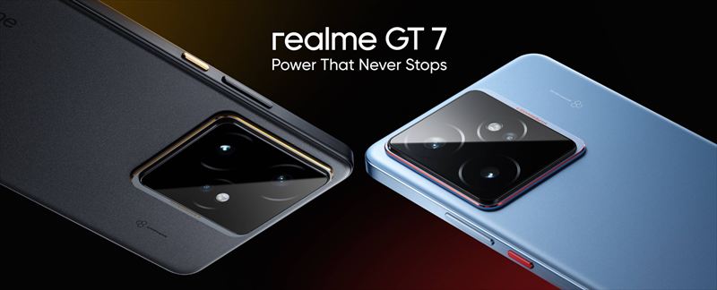 グローバル版「realme GT 7」はDimensity 9400e搭載のハイスペックスマホ【日本発売期待】