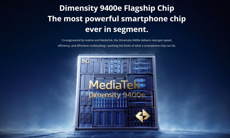 「Dimensity 9400e」搭載のハイパフォーマンス