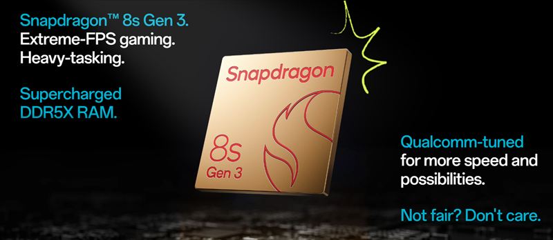「Snapdragon 8s Gen3」搭載でミドルレンジ上位のパフォーマンス!