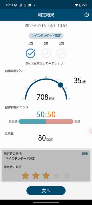 自立神経測定