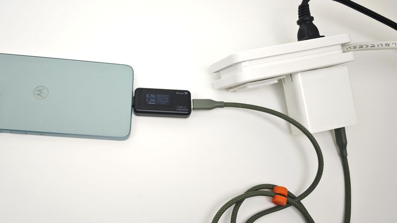 PPS非対応の古めの45W PD急速充電器