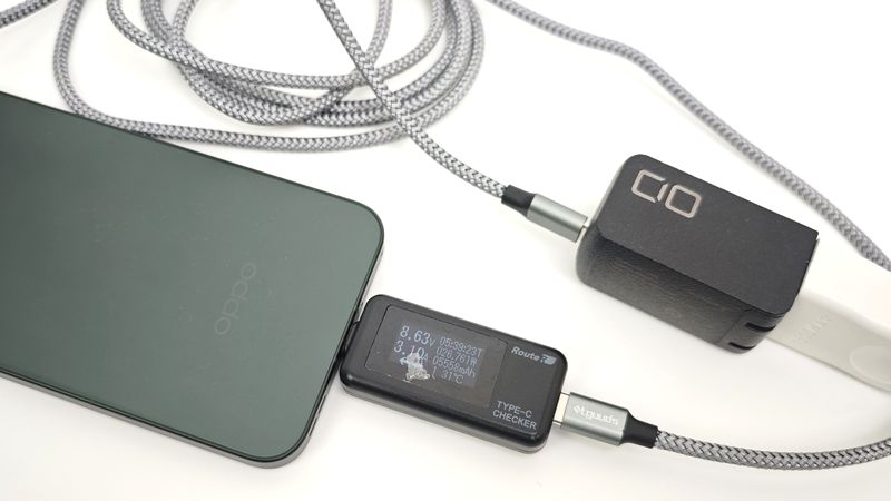 26W強で充電