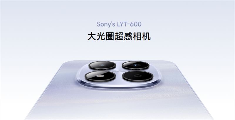 光学手ブレ補正対応のLYT-600センサーカメラを搭載!