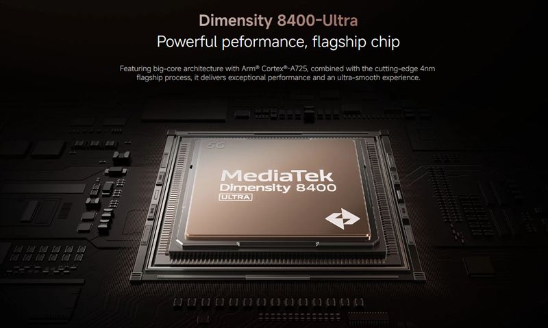 「Dimensity 8400-Ultra」の快適なパフォーマンス！