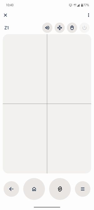 「arrows Alpha」に表示されている画面