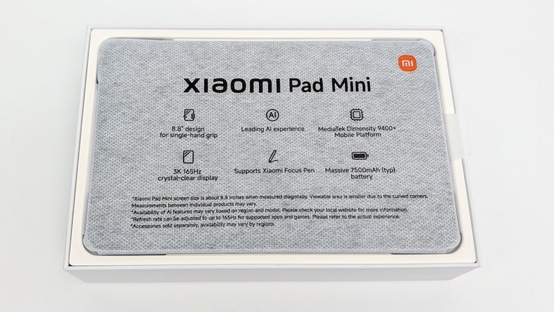 日本版「Xiaomi Pad Mini」のスペック