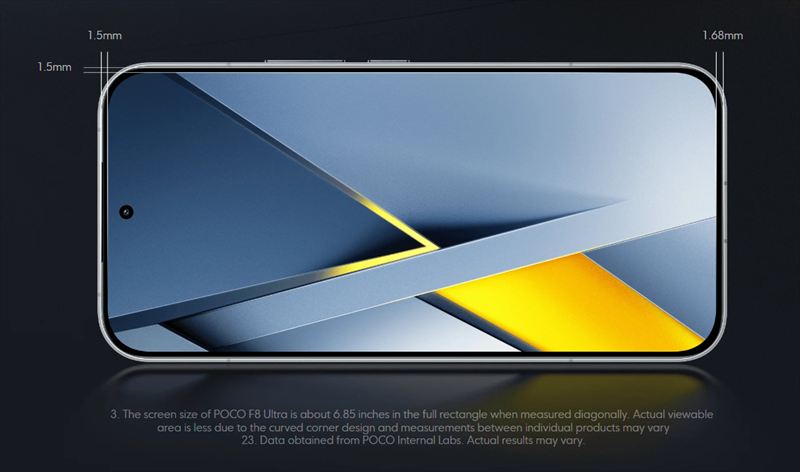 120Hz対応の6.9インチAMOLEDディスプレイ