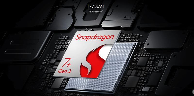 「Snapdragon 7+ Gen3」搭載で幅広い用途を楽しめるパフォーマンス！