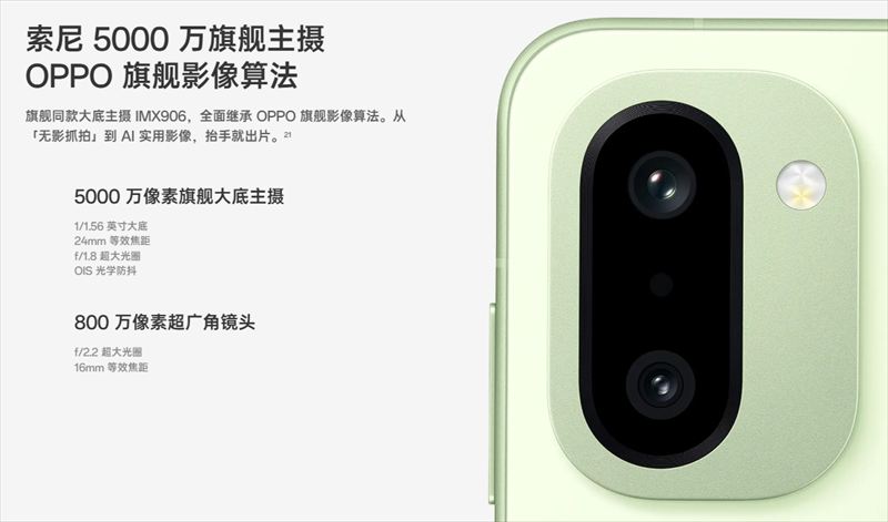 光学手ブレ補正対応のIMX906センサーカメラ！