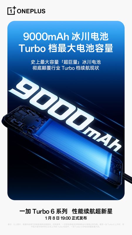 超大容量9000mAhバッテリーを搭載。