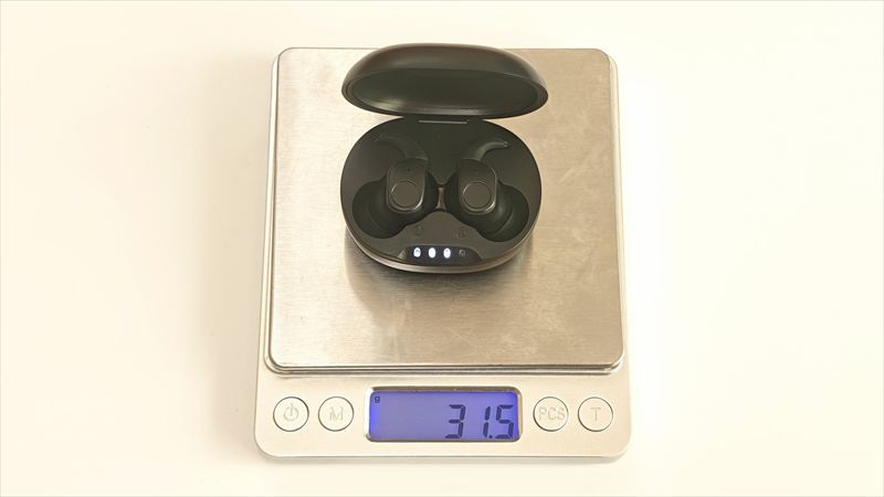 「完全ワイヤレスイヤホン」の重さは実測31.5g