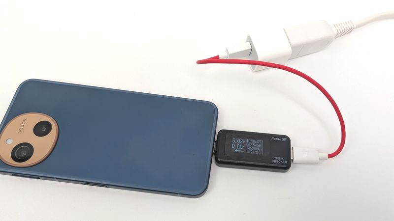 およそ2.5Wの充電