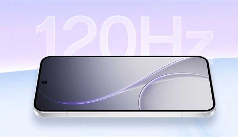 120Hz対応の6.59インチAMOLEDディスプレイを搭載！