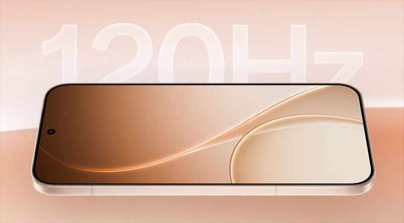 120Hz対応の大画面6.78インチAMOLEDディスプレイを搭載