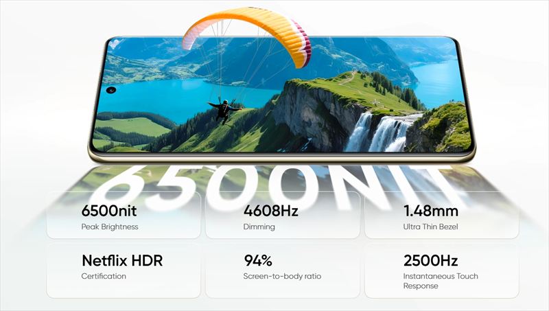 144Hz対応の6.8インチAMOLEDディスプレイを搭載！