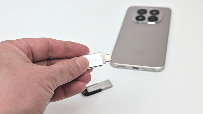 Type-A to Type-C変換アダプタ