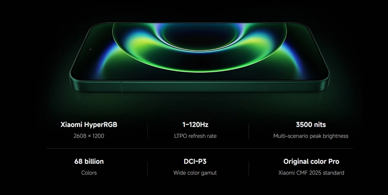 120Hz対応の6.9インチAMOLEDフラットディスプレイ