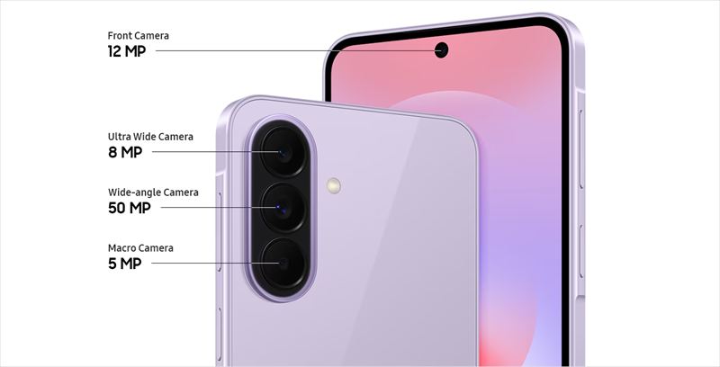 最大5000万画素のトリプルカメラを搭載