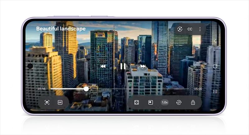 120Hz対応の6.7インチAMOLEDディスプレイ