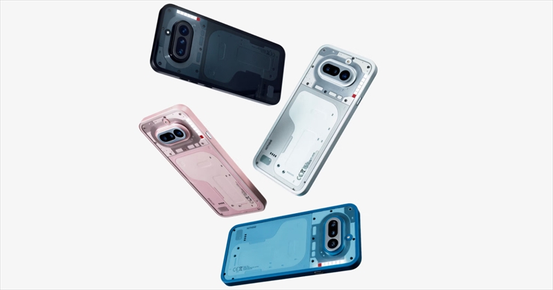 「Nothing Phone (4a)」はGlyphバー搭載のミドルスペックスマホ！