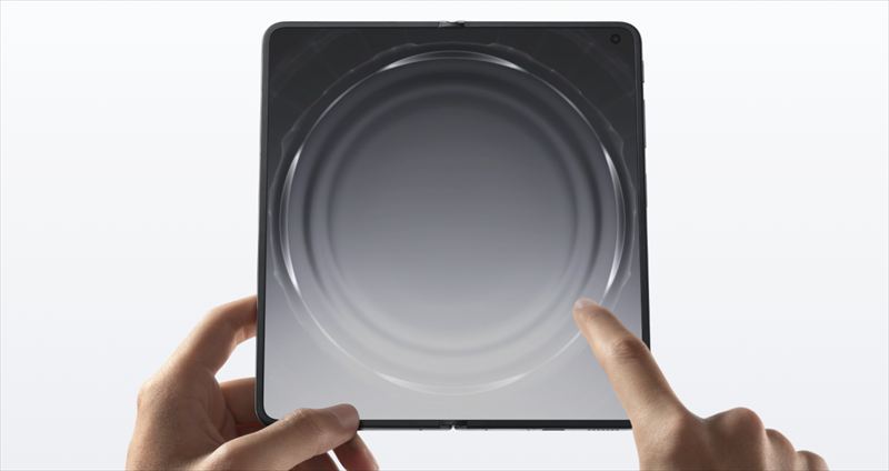 8.12インチのメインディスプレイと6.62インチのカバーディスプレイ