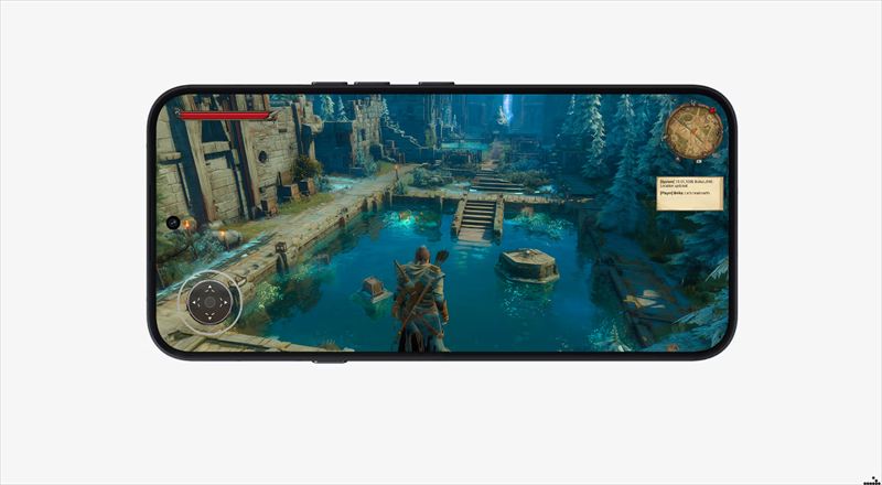 ハイリフレッシュレート対応の大画面6.83インチディスプレイ