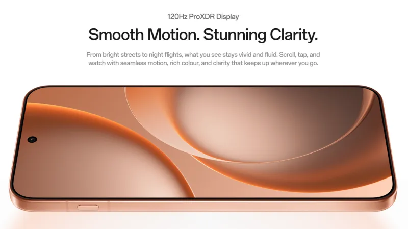 120Hz対応の6.59インチディスプレイを搭載