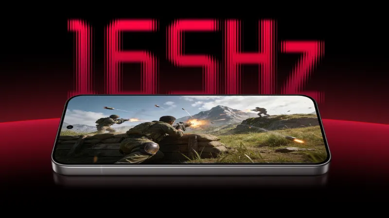 165Hz対応の6.83インチAMOLEDディスプレイ