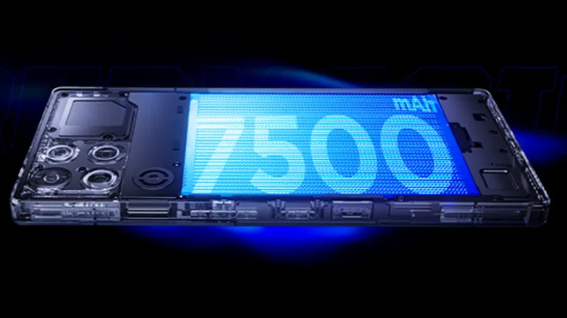 大容量7500mAhバッテリー＆120W急速充電