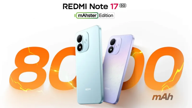 「REDMI Note 17 5G」が8000mAhバッテリー搭載でまもなくインド発表へ！