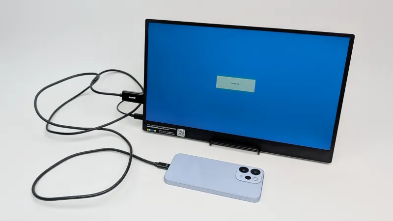 USBポートからの有線映像出力には非対応