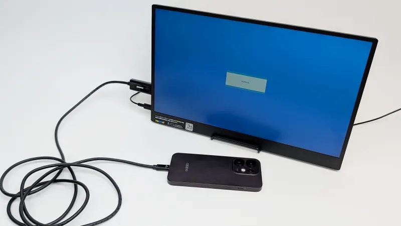 USBポートからの有線映像出力には非対応