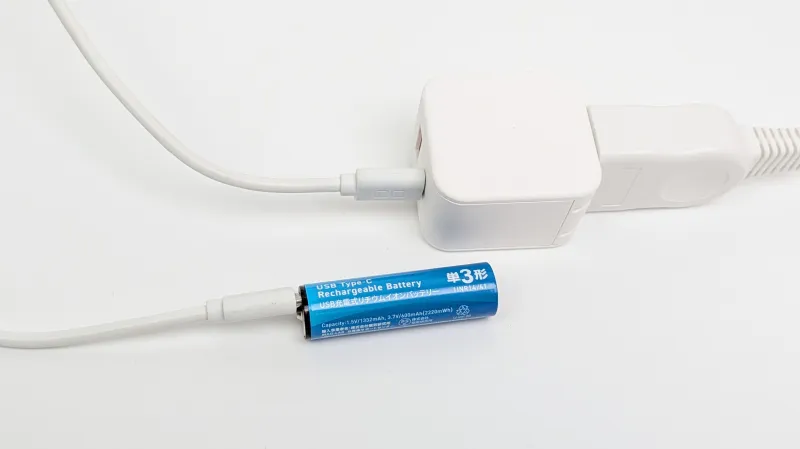 ダイソー「Type-C充電池」を実際に充電してチェック！