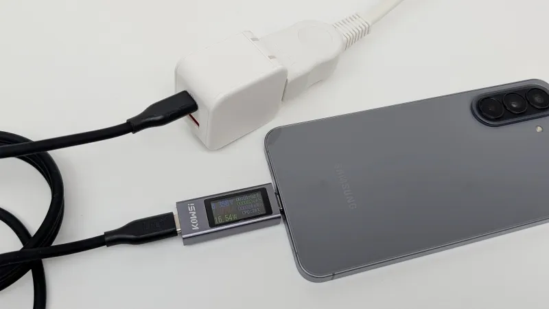 約16.5Wで充電できていました