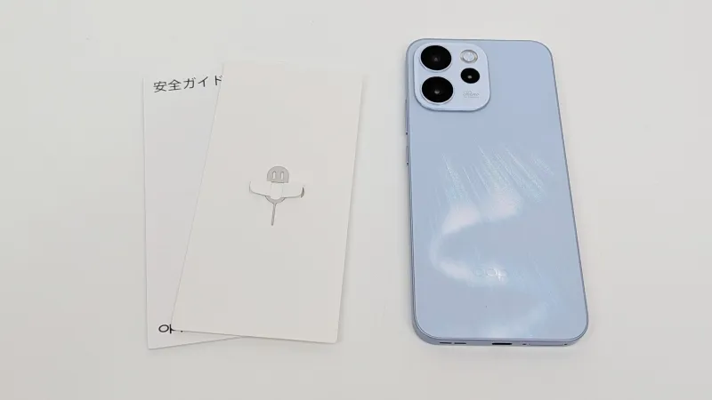 「OPPO Reno15 A」の付属品
