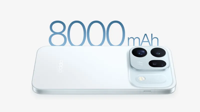 大容量8000mAhバッテリー&80W急速充電の強力なバッテリー周り